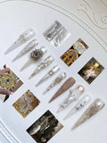 Handmade Stiletto Press‑on Nails ｜Baroque Angel