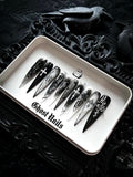 Handmade Stiletto Nails - Ghost Thorns