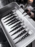 Handmade Stiletto Press‑on Nails｜ Spine Of Night