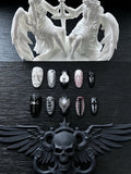 Handmade Short Press‑on Nails ｜
Bat‑Wing Reverie